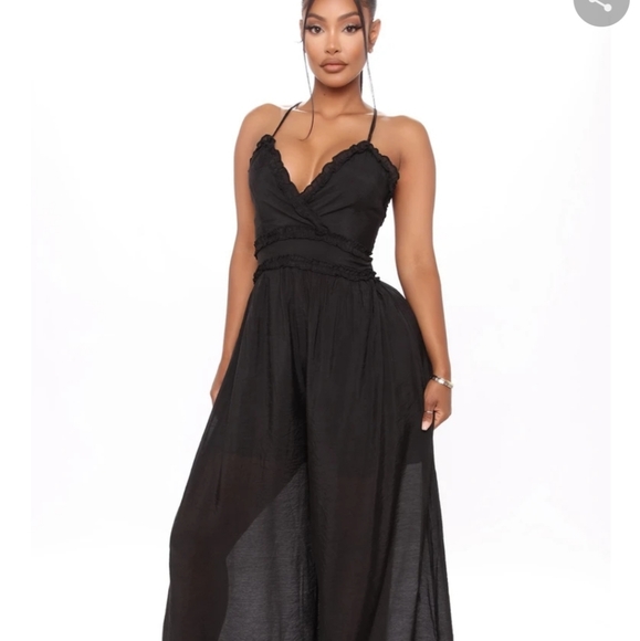 NWT Fashionnova Black Jumpset